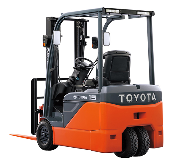 Toyota 1 0 2 0 Tonne 8fbe 3 Wheel Battery Forklift